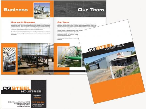 CQ Steel Brochure and Card